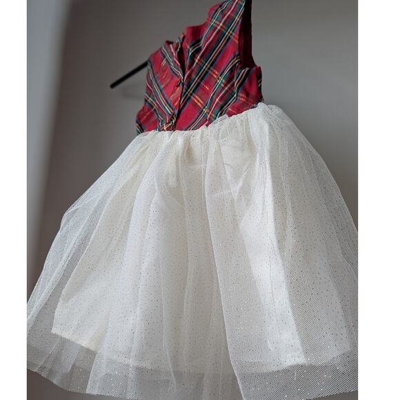 Plaid Holiday Baby Girl Dress 18 Months Festive Christmas Dress Red Green White - Picture 4 of 11